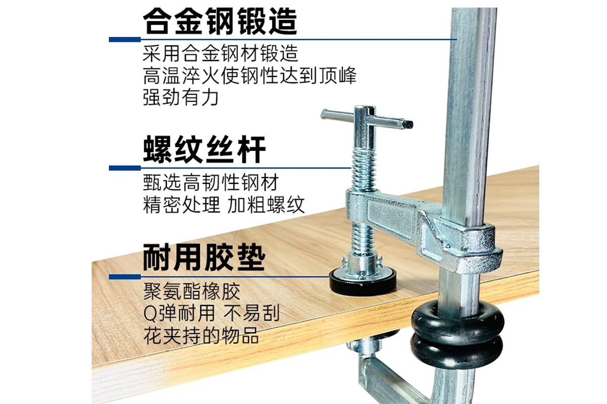 什么是F型木工夾，怎樣使用